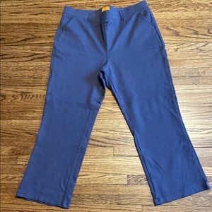 Classic Blue Straight-Leg Trousers